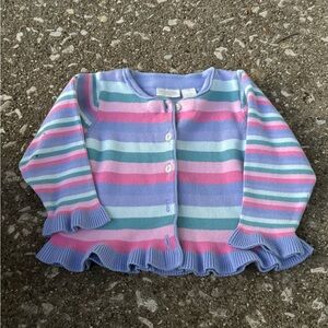 Pastel vintage baby cardigan size 18 months